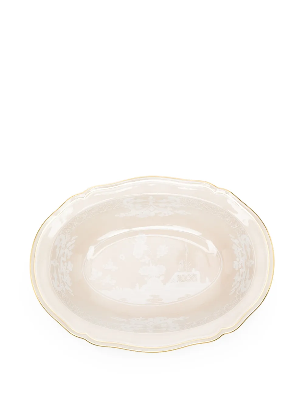 GINORI 1735 Oriente Italiano floral decorative tray (26cm x 19cm) - Toni neutri