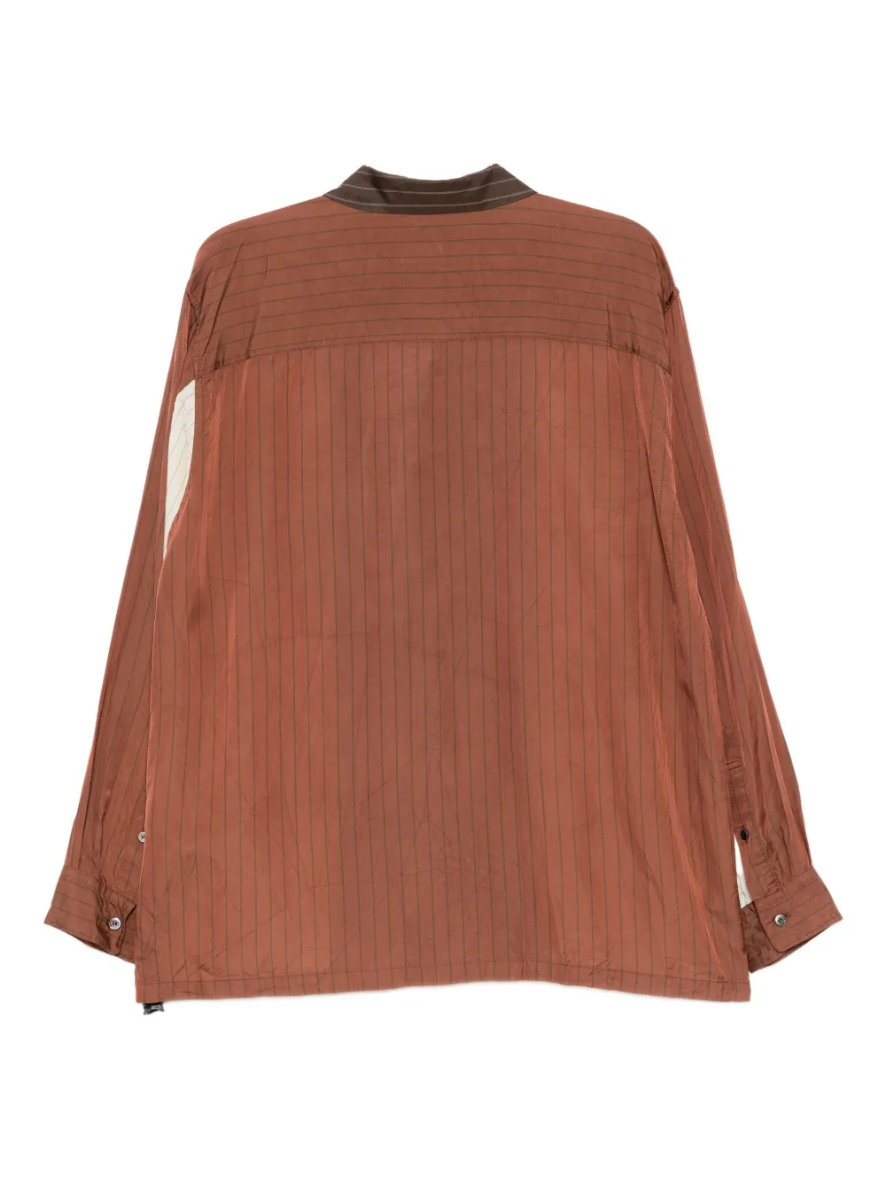 Toga Striped Shirt In Brown