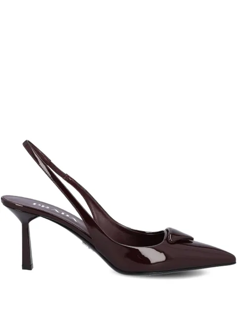 Prada 75mm slingback pumps