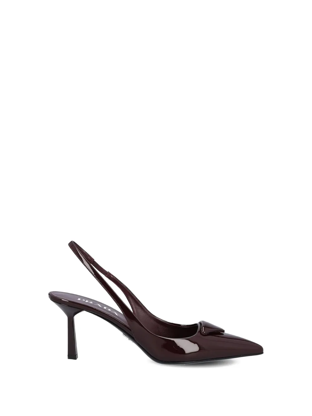 Prada 75mm slingback pumps Rood
