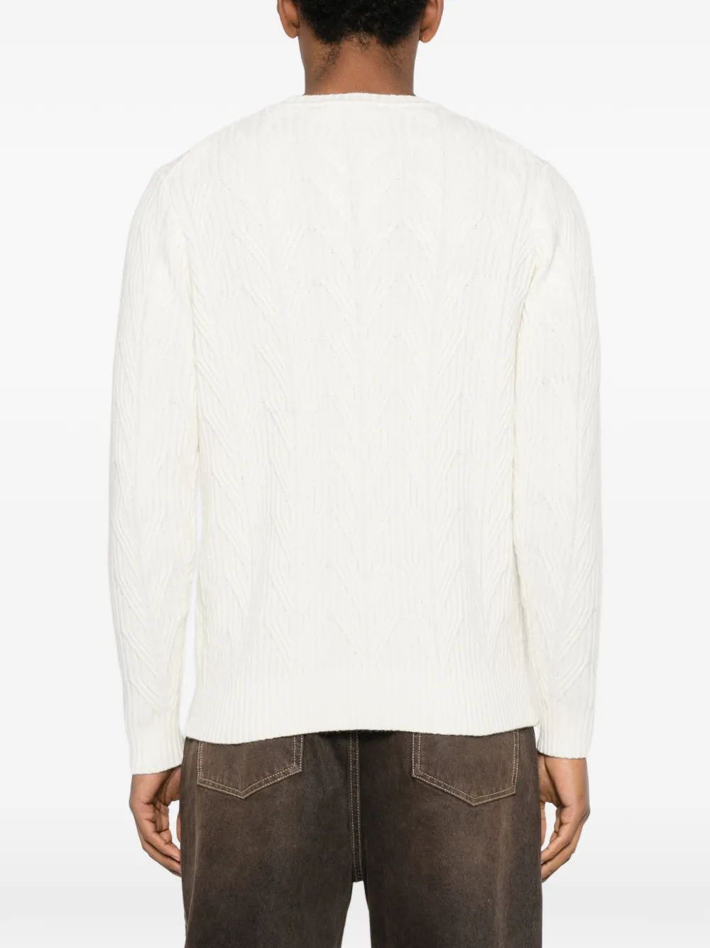 Diktat Round-neck Sweater In Neutral