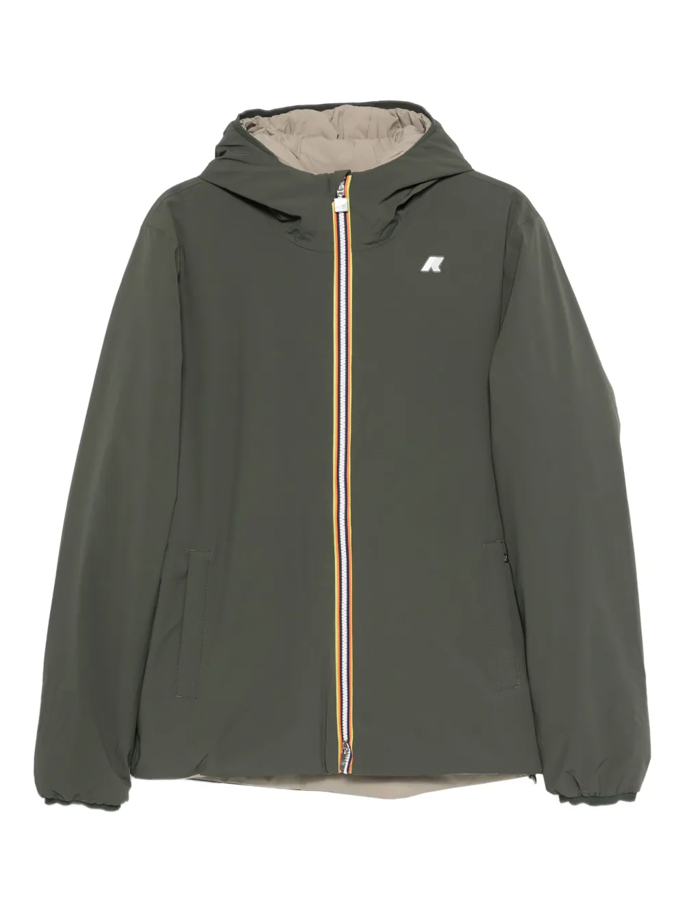 K-Way hooded zip jacket | Green | Image 1
