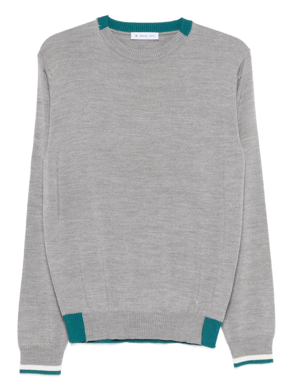 Manuel Ritz ribbed trim sweater | Grey | Image 1