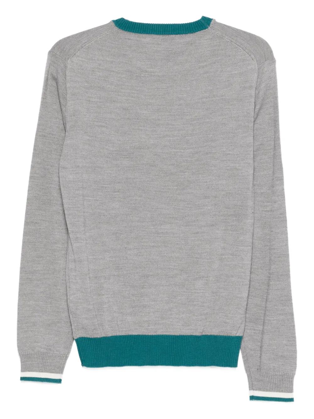 Manuel Ritz ribbed trim sweater - Grijs