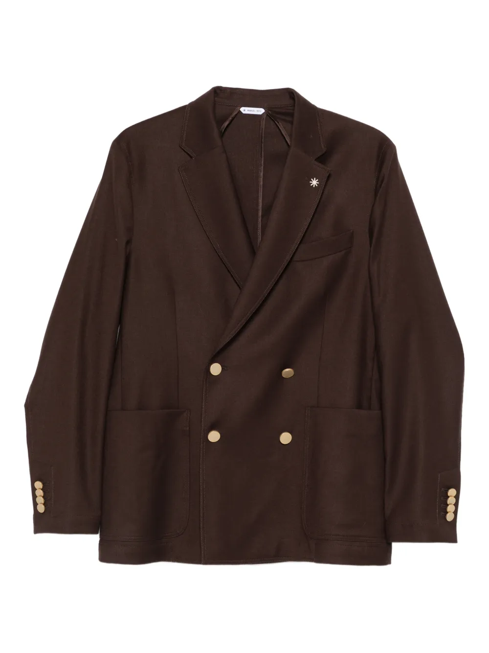 Manuel Ritz double-breasted button jacket | Brown | Image 1