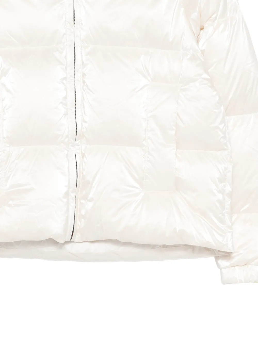 K-Way P. Lethille gewatteerd jack met capuchon Wit