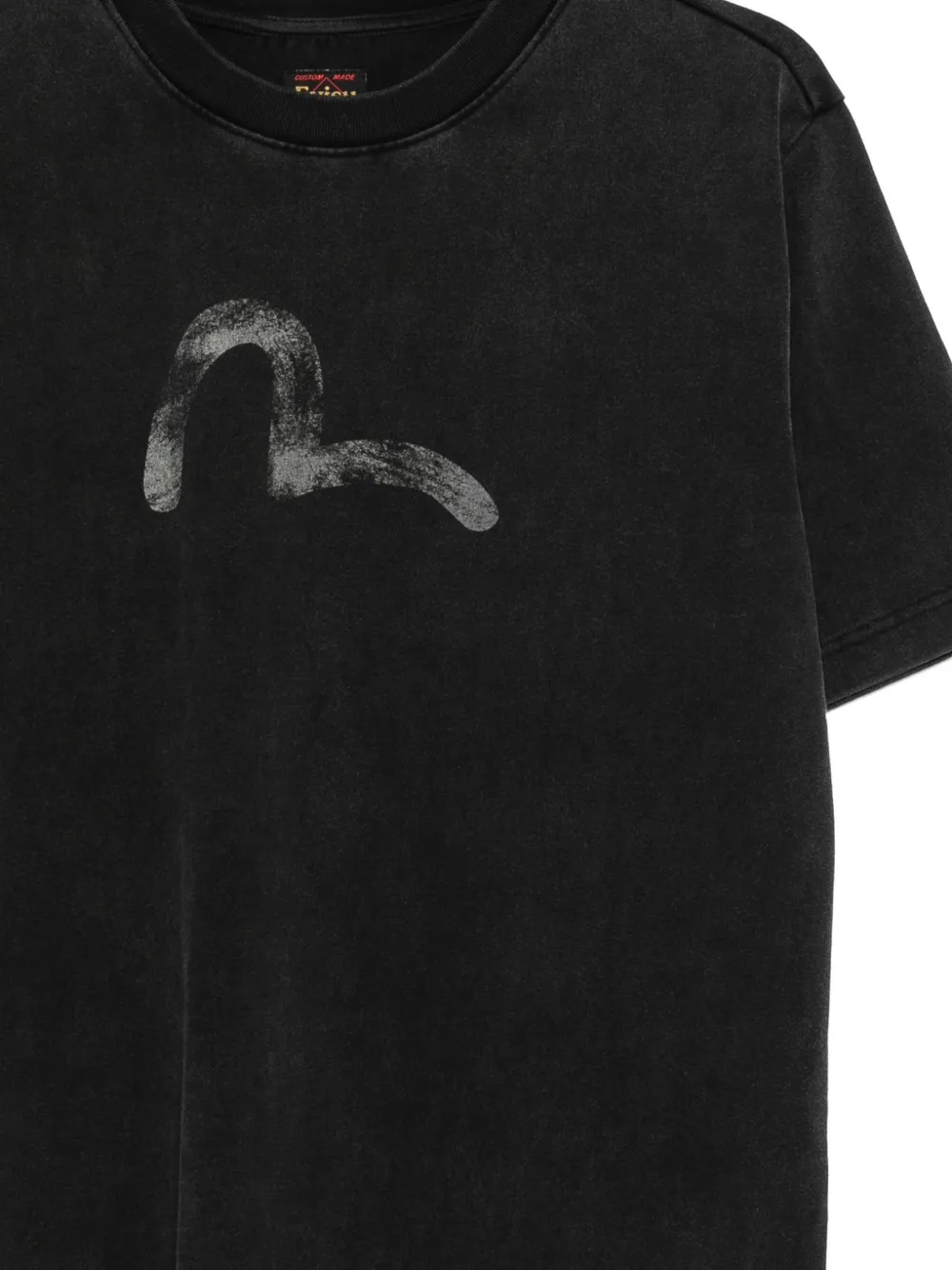 EVISU T-shirt met logodetail Zwart