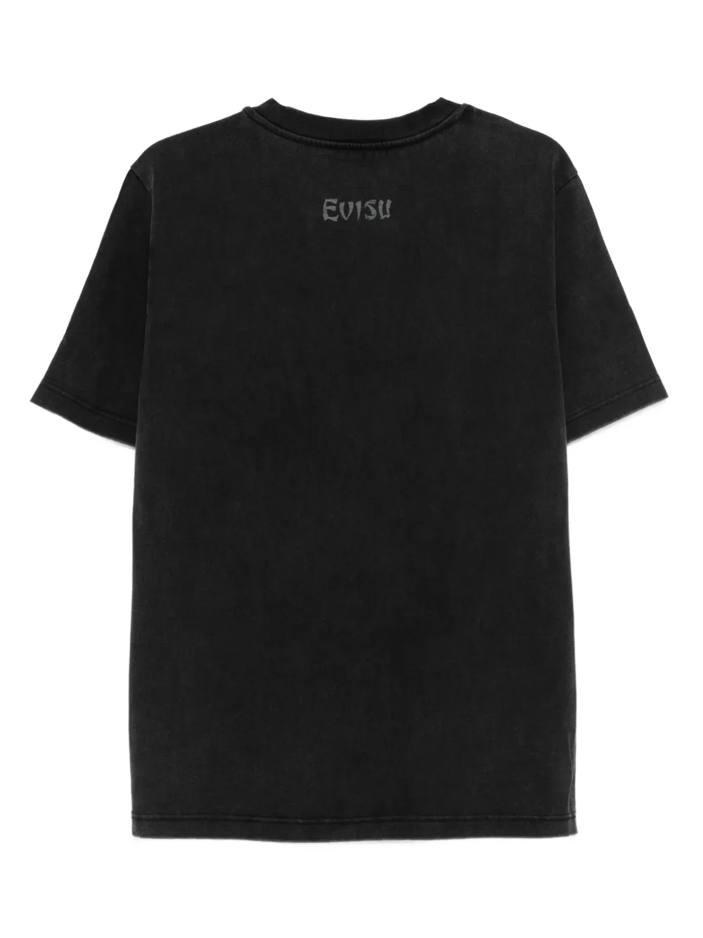 EVISU logo detail T-shirt - Zwart