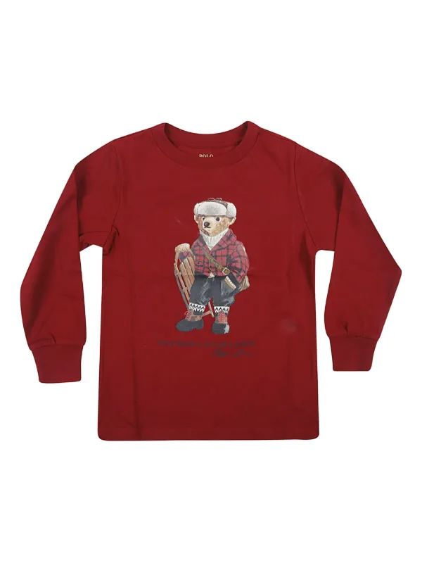 POLO RALPH LAUREN KIDS ロングTシャツ | レッド | FARFETCH JP