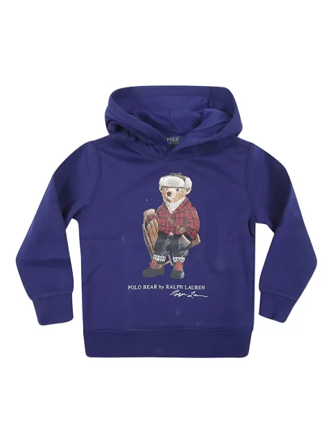POLO RALPH LAUREN KIDS hoodie con motivo Polo Bear