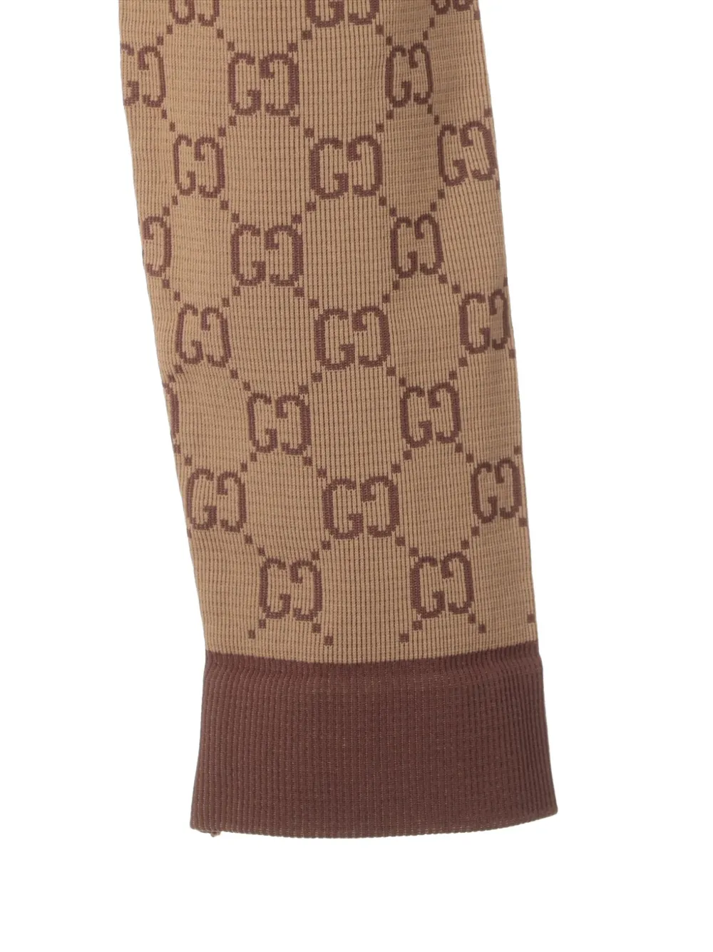 GUCCI Pre-owned 2023 Gg-pattern Sweatshirt In Brown