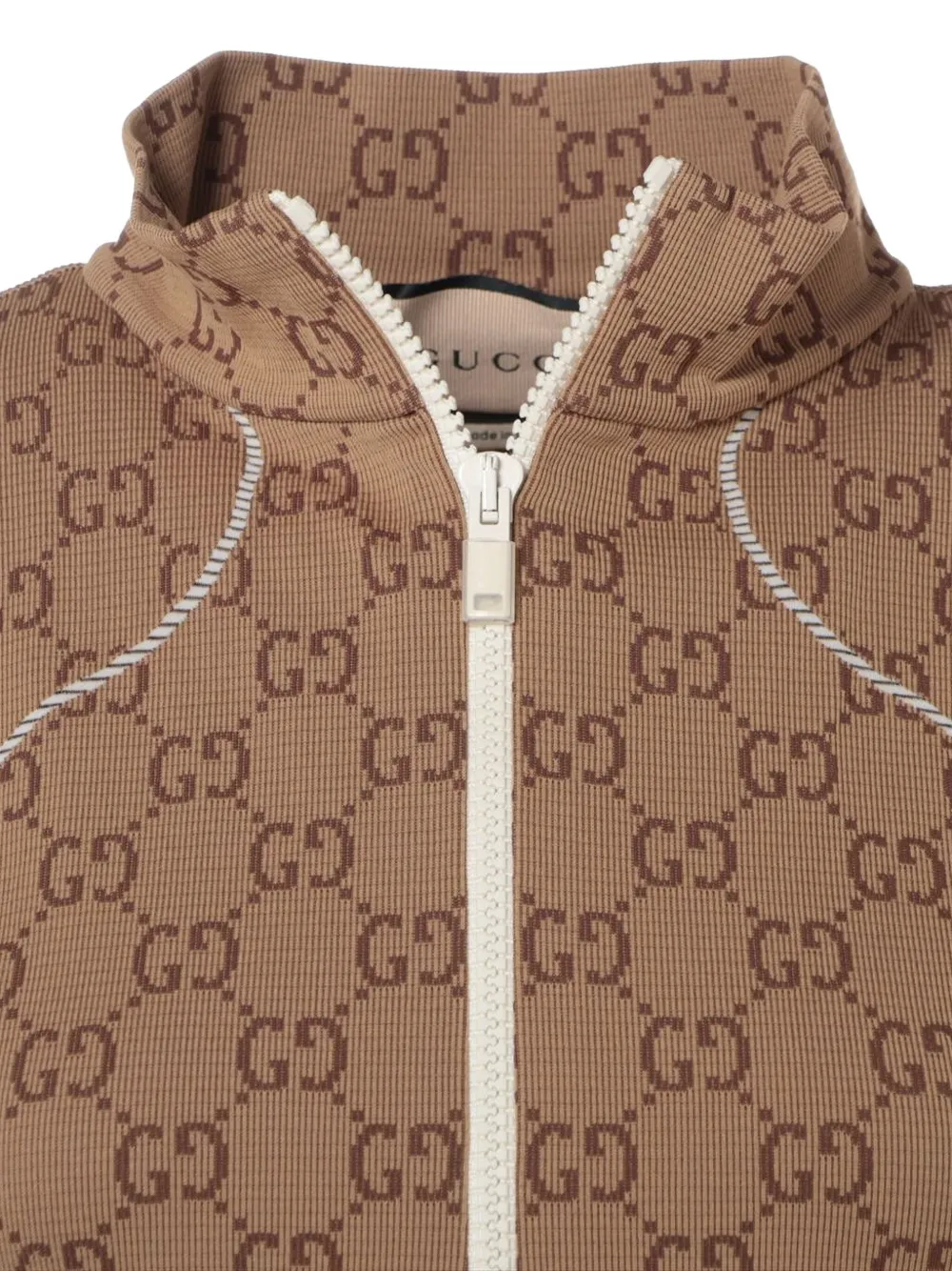 GUCCI Pre-owned 2023 Gg-pattern Sweatshirt In Brown