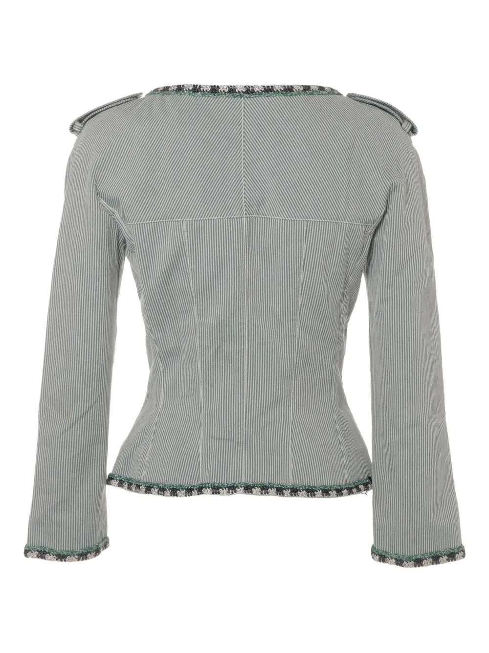 CHANEL Pre-Owned veste à rayures (2006) | Image 2