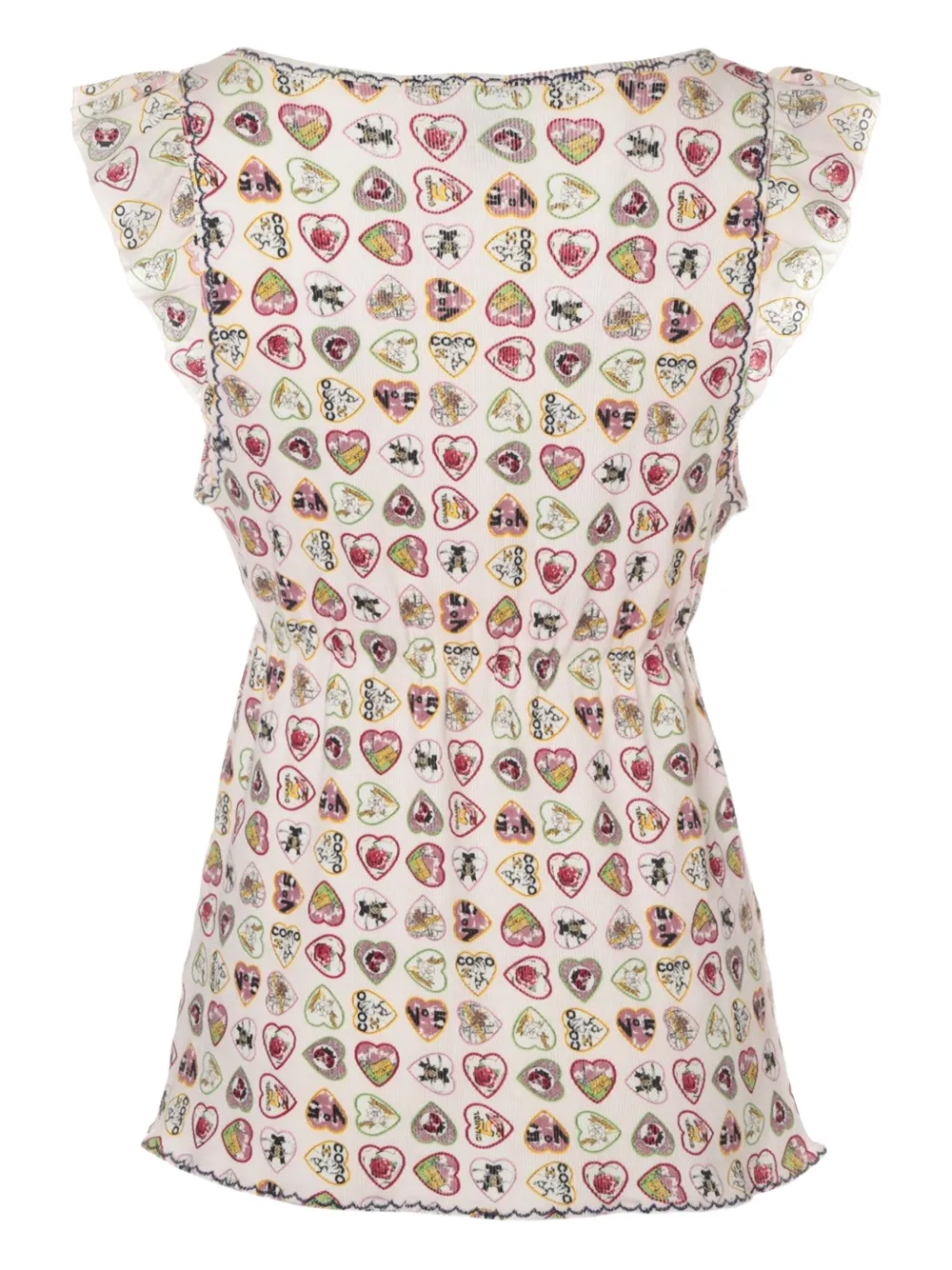 CHANEL Pre-Owned 2006 Valentine heart-print top | Image 2