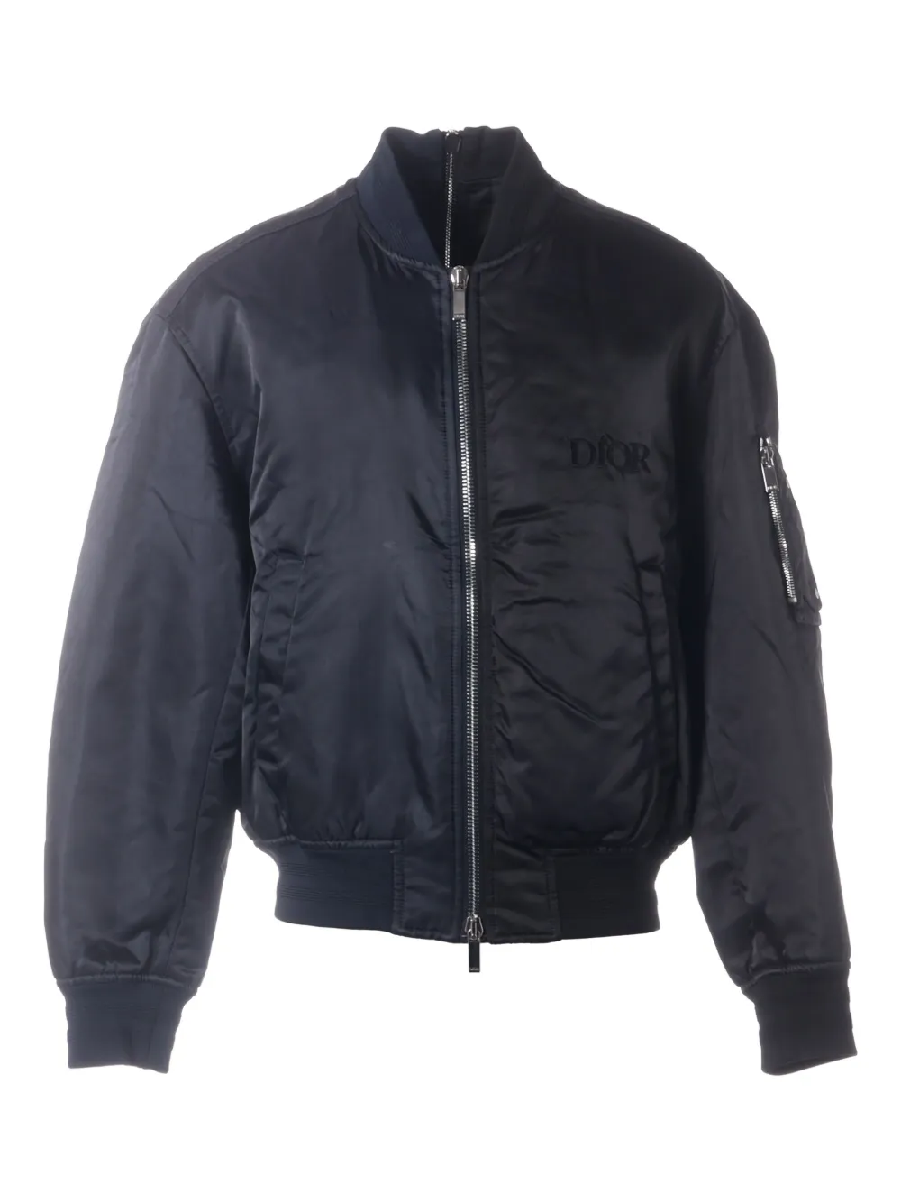 Christian Dior Pre-Owned 2020 x Judy Blame logo-embroiderd bomber jacket | Black | Image 1