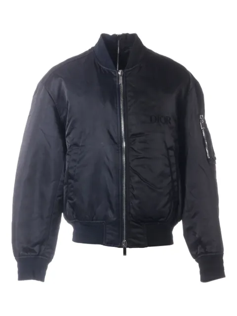 Christian Dior Pre-Owned chamarra bomber con logo bordado en colaboración con Judy Blame 2020