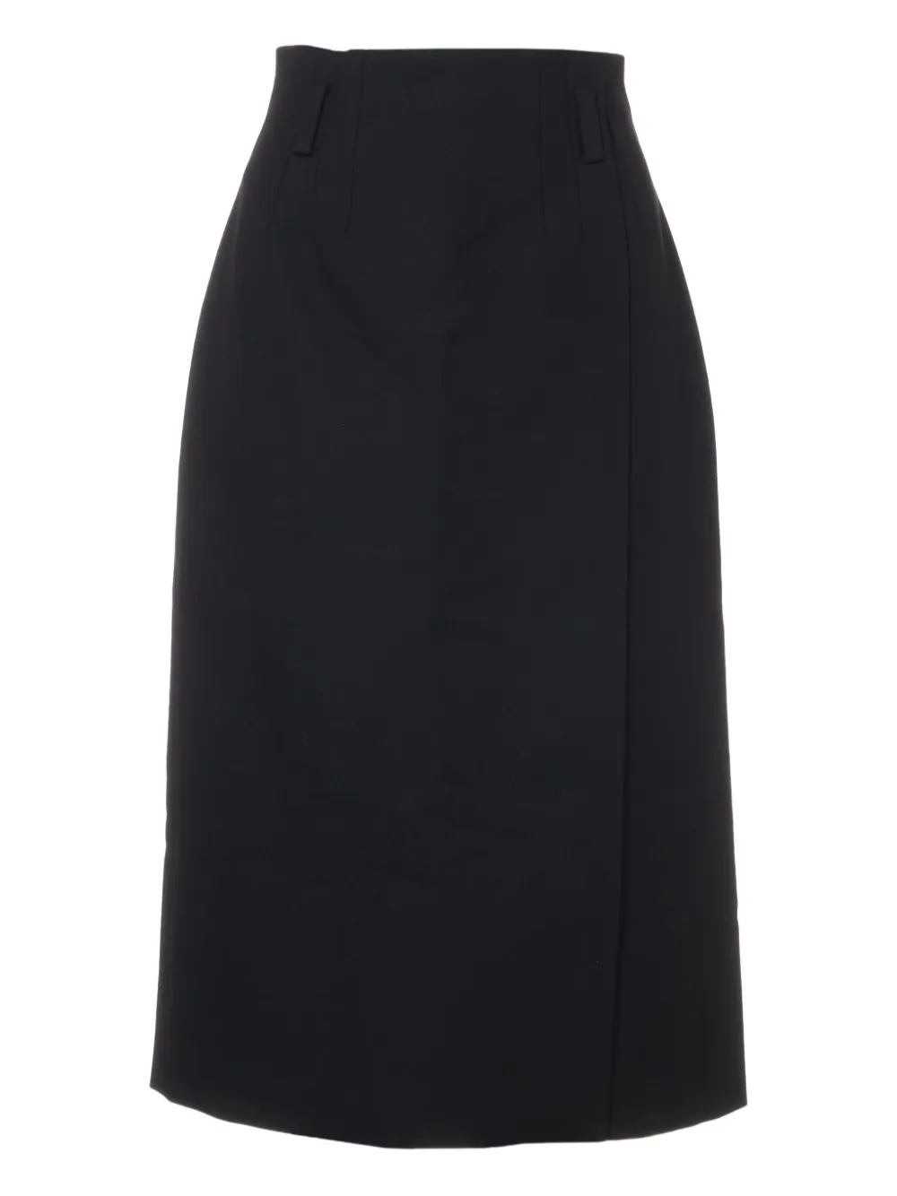 Pre-owned Prada 2024 Wool Maxi Skirt In Black