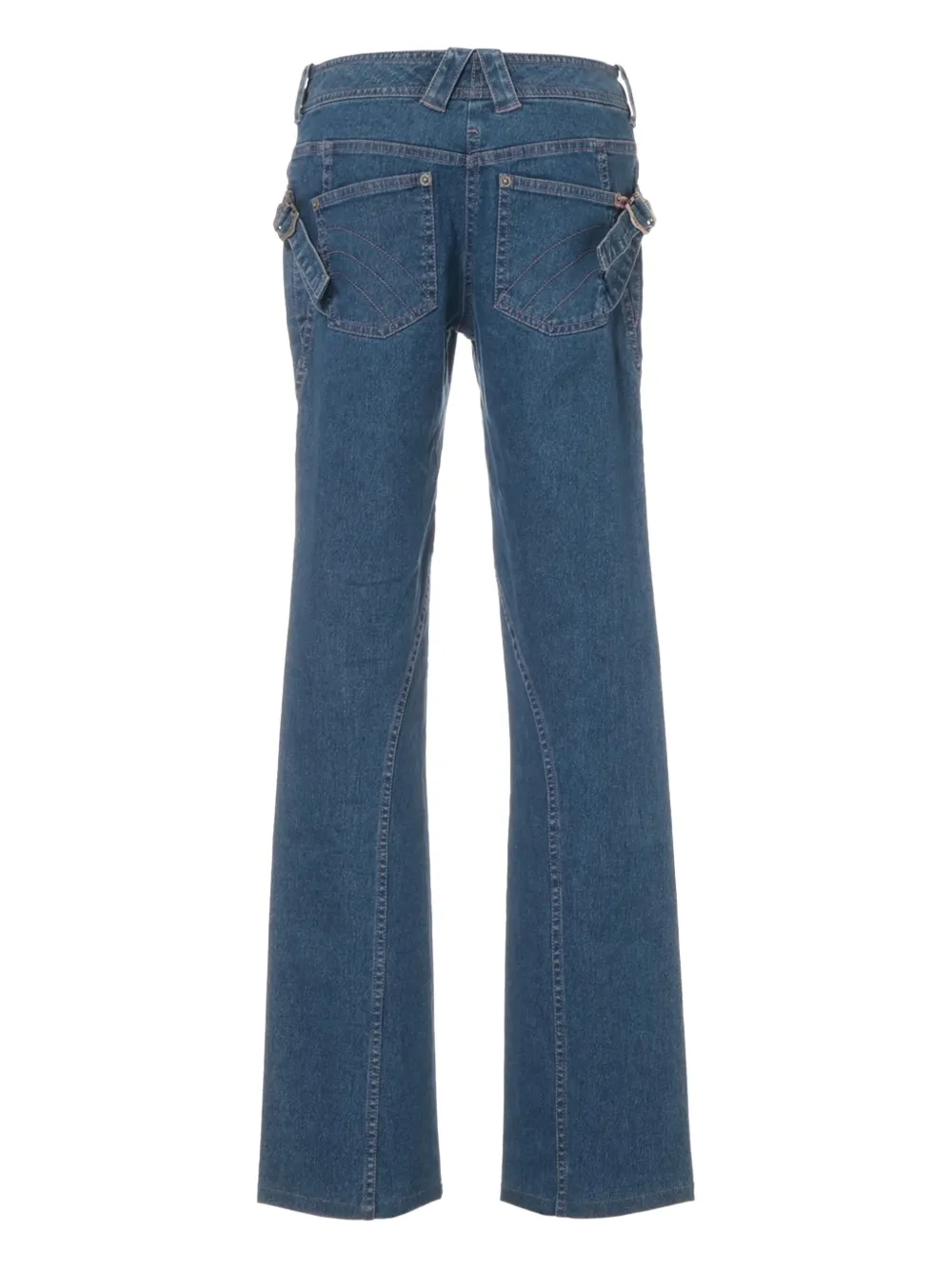 Christian Dior Pre-Owned 2003 jeans verfraaid met knopen - Blauw