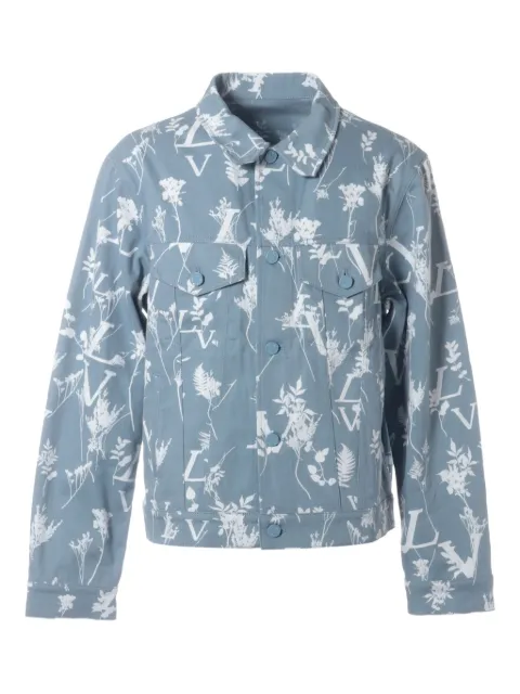 Louis Vuitton Pre-Owned 2022 leaf-print jacket