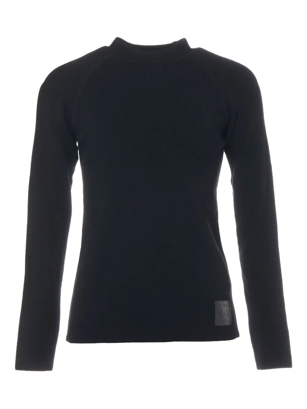 CHANEL Pre-Owned pull à patch logo (2004) | noir | Image 1