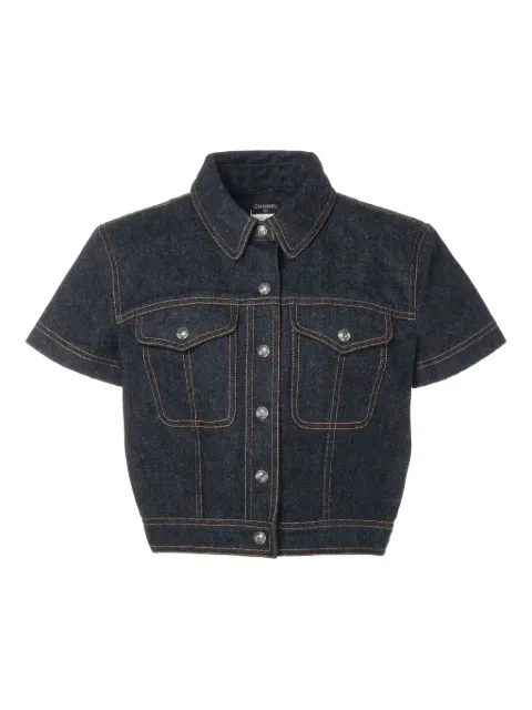 CHANEL Pre-Owned 1997 Jeanstop mit kurzen Ärmeln