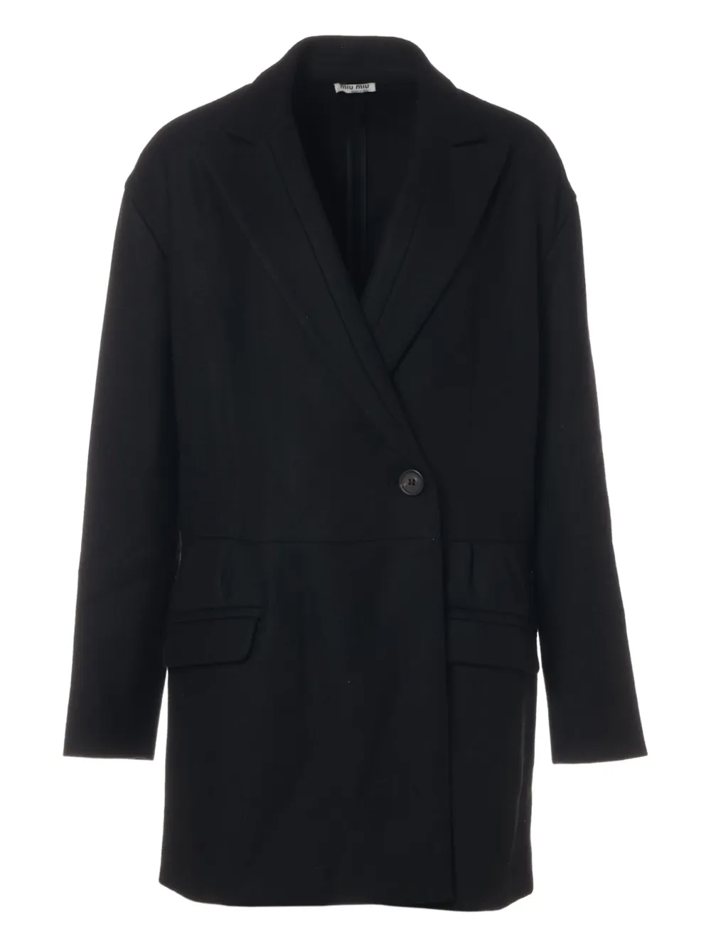 Miu Miu Pre-Owned 2009 wool coat | Black | Image 1