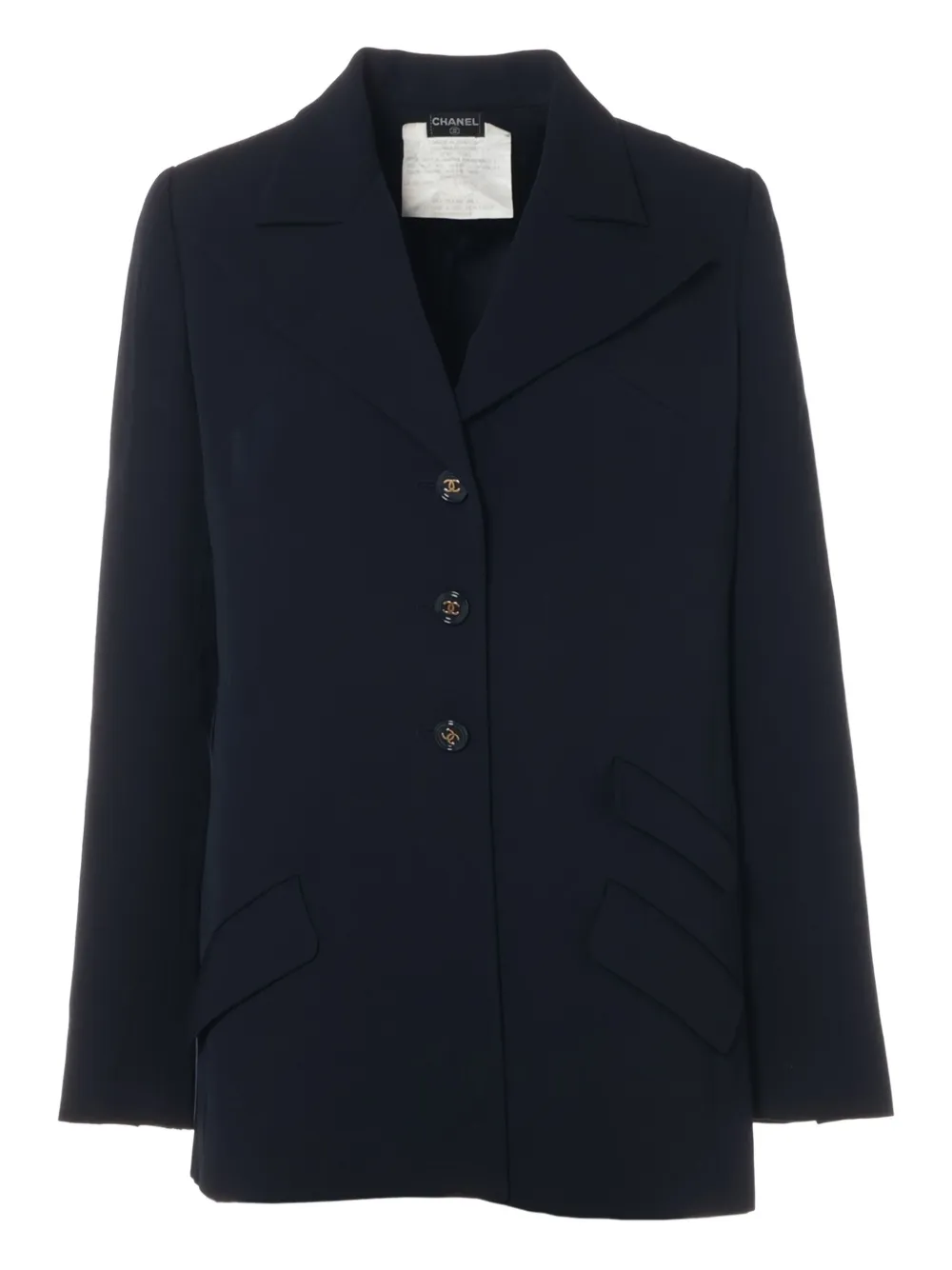 CHANEL Pre-Owned 2000s CC-buttons blazer | Blue | Image 1