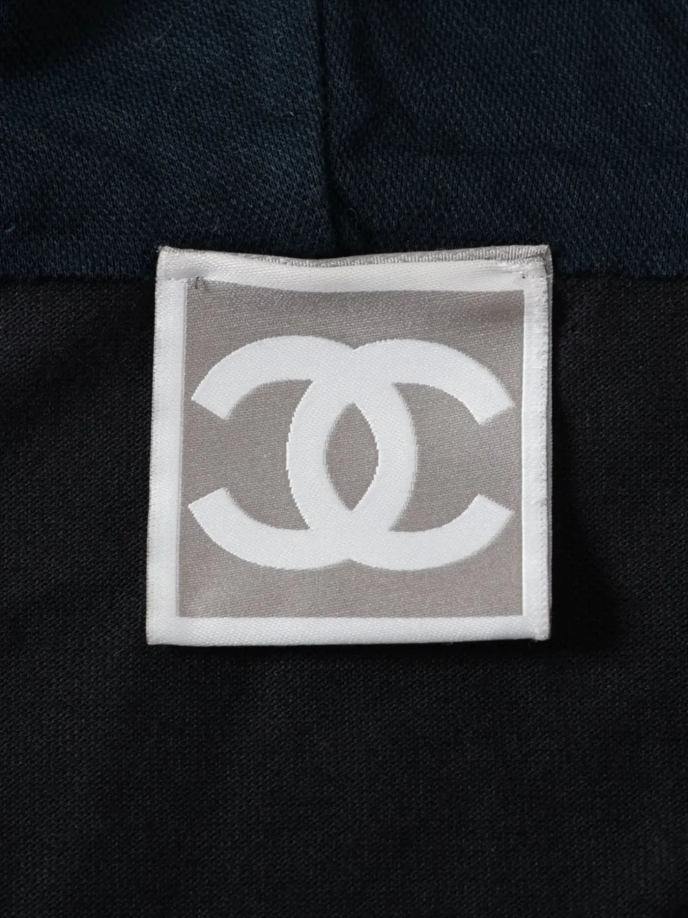 Pre-owned Chanel 2007 Sport Line Cc-logo Hoodie In Black