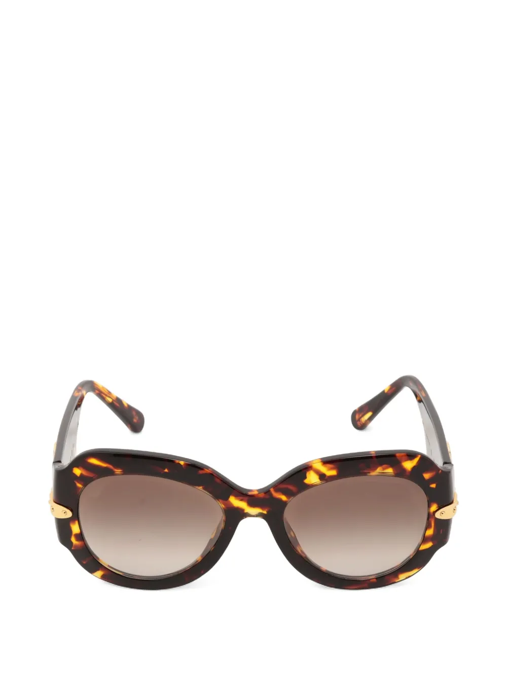 Louis Vuitton Pre-Owned 2019 logo-detail sunglasses - ブラウン Louis Vuitton Pre-Owned 2019 logo-detail sunglasses - ブラウン