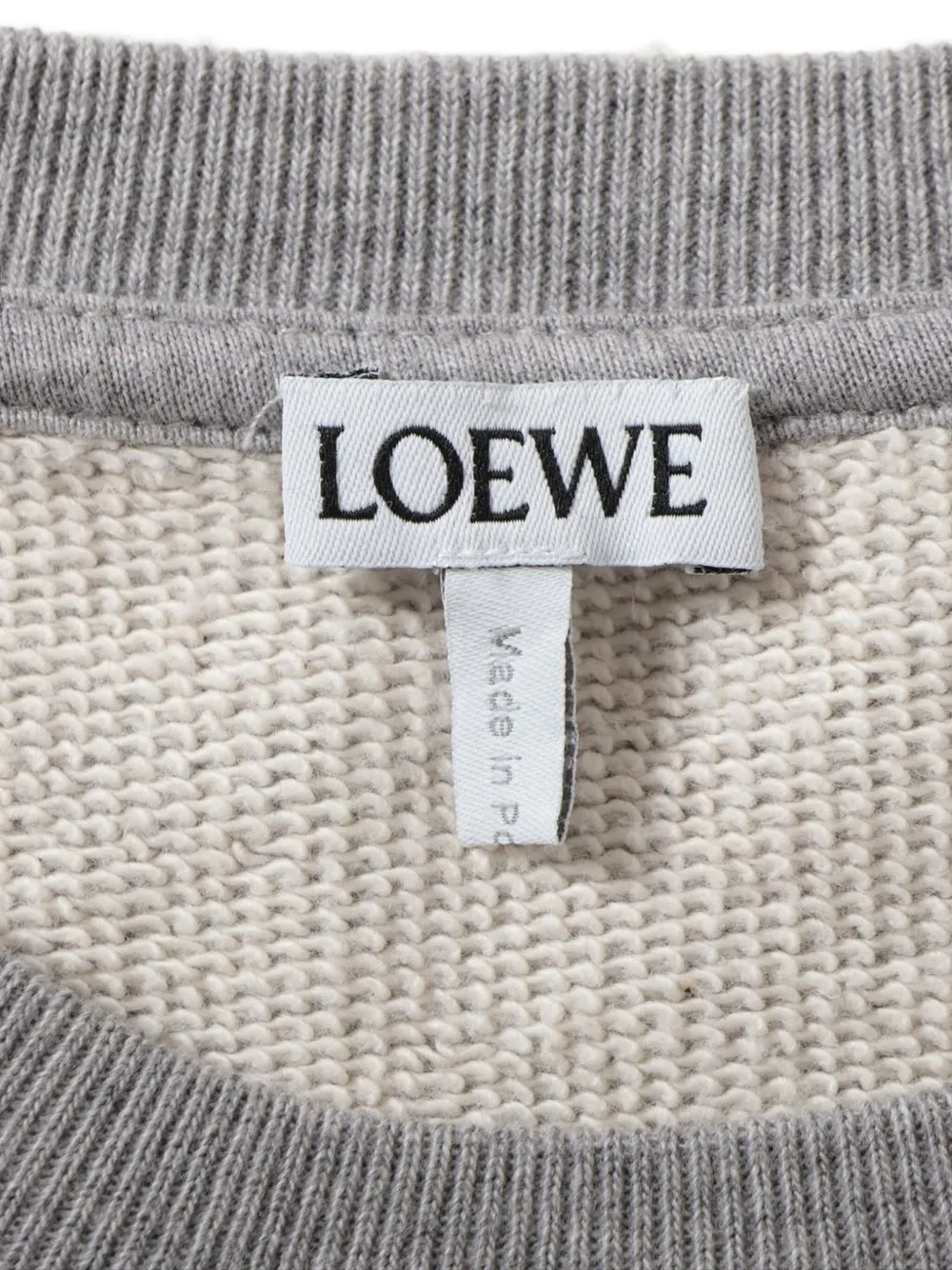 Pre-owned Loewe 2015-2024 Logo-detail Sweatshirt In Gray