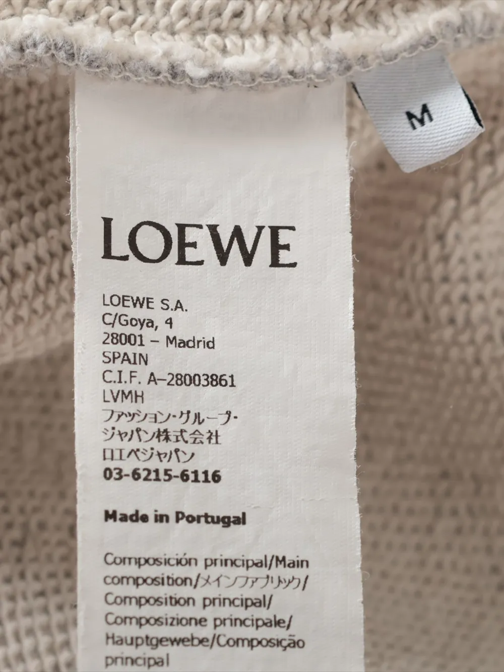 Pre-owned Loewe 2015-2024 Logo-detail Sweatshirt In Gray