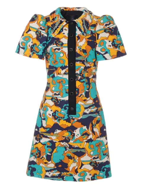 Louis Vuitton Pre-Owned vestido corto manga corta 2020