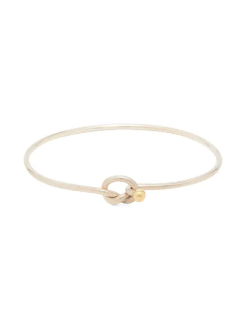 Tiffany & Co. Pre-Owned 2000-2020s 18K gold sterling silver love knot bracelet