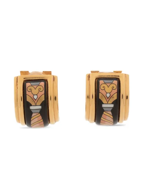 Hermès Pre-Owned 1980-2000s logo clip-on earrings