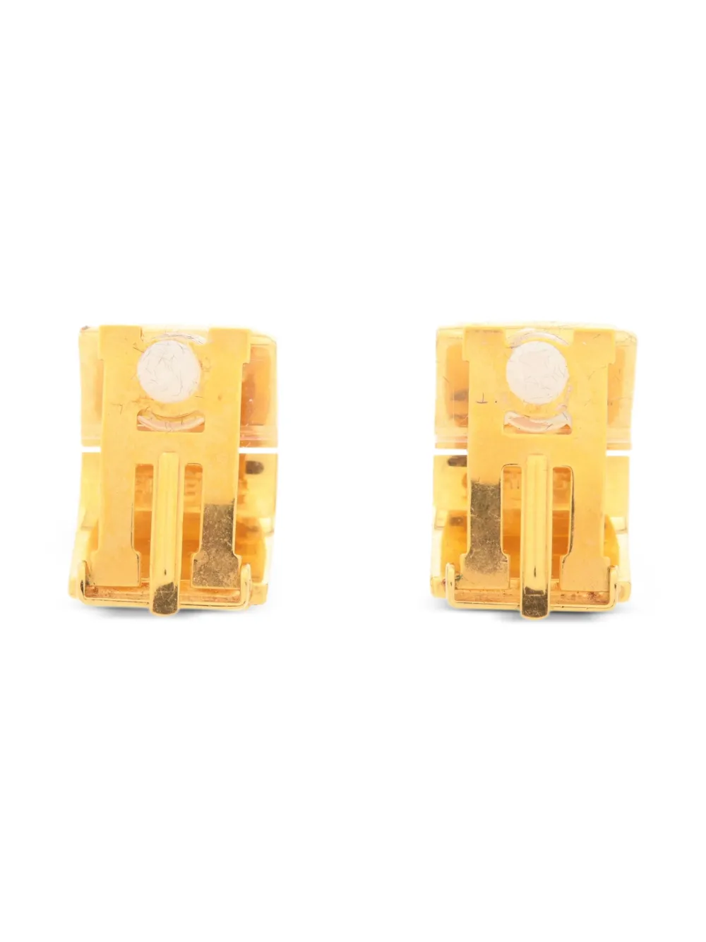 Hermès Pre-Owned aretes de clip con logo | Image 2