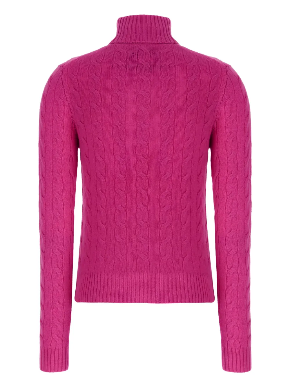 Polo Ralph Lauren Polo Pony-motif Cable-knit Sweater In Pink
