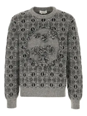 Saint Laurent サンローラン ケーブルニット セーター | グレー