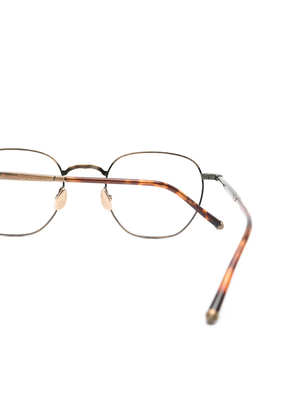 Matsuda M3161 bril met rond montuur Goud