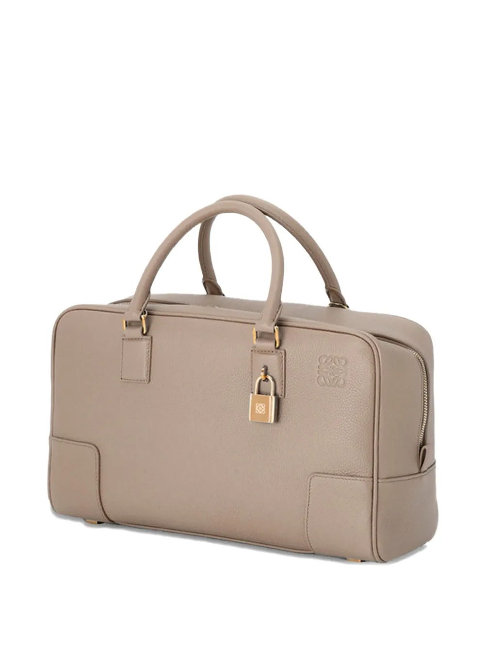 Loewe Double Zipper Shoulder Bag In Neutral