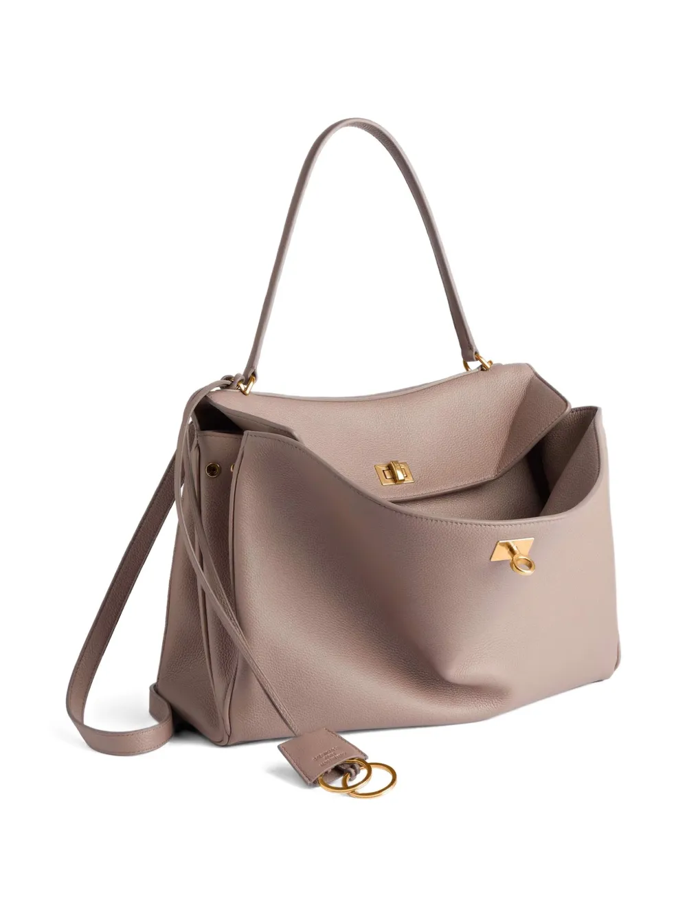 Balenciaga Rodeo leren clutch - Roze