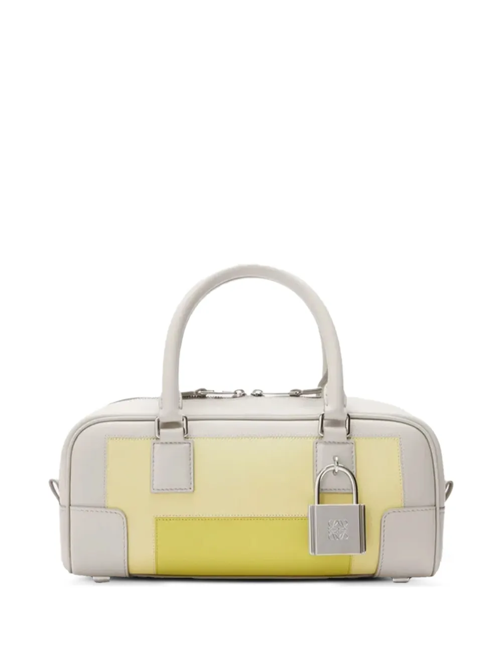 LOEWE Amazona 23 padlock panelled tote bag | Neutrals | Image 1