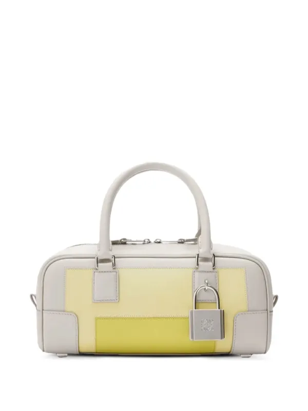Loewe Amazona 23 Padlock Panelled Tote Bag in Neutrals
