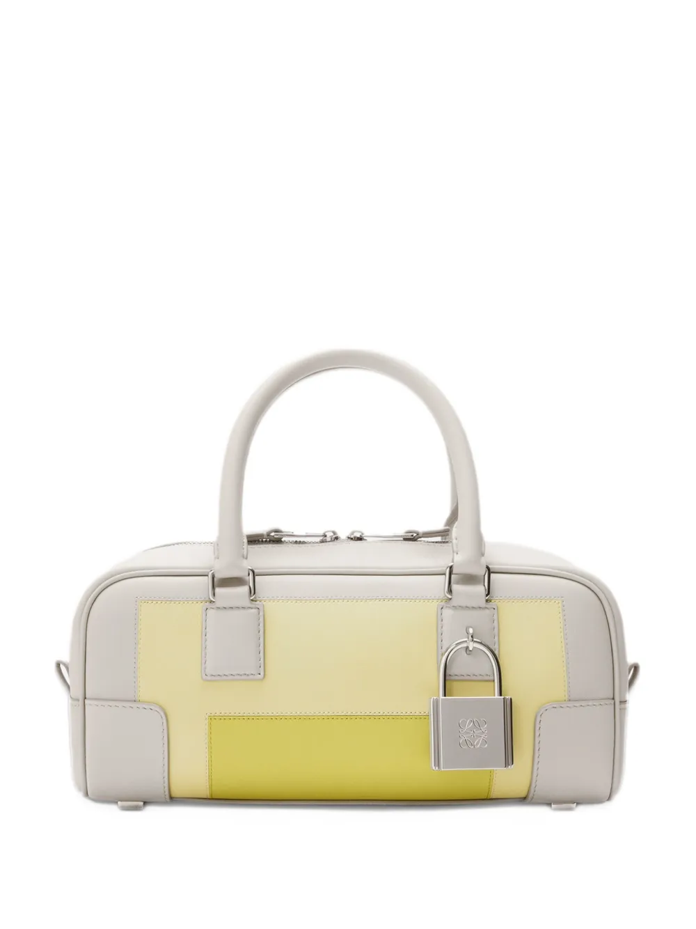 LOEWE Amazona 23 padlock panelled tote bag - Toni neutri