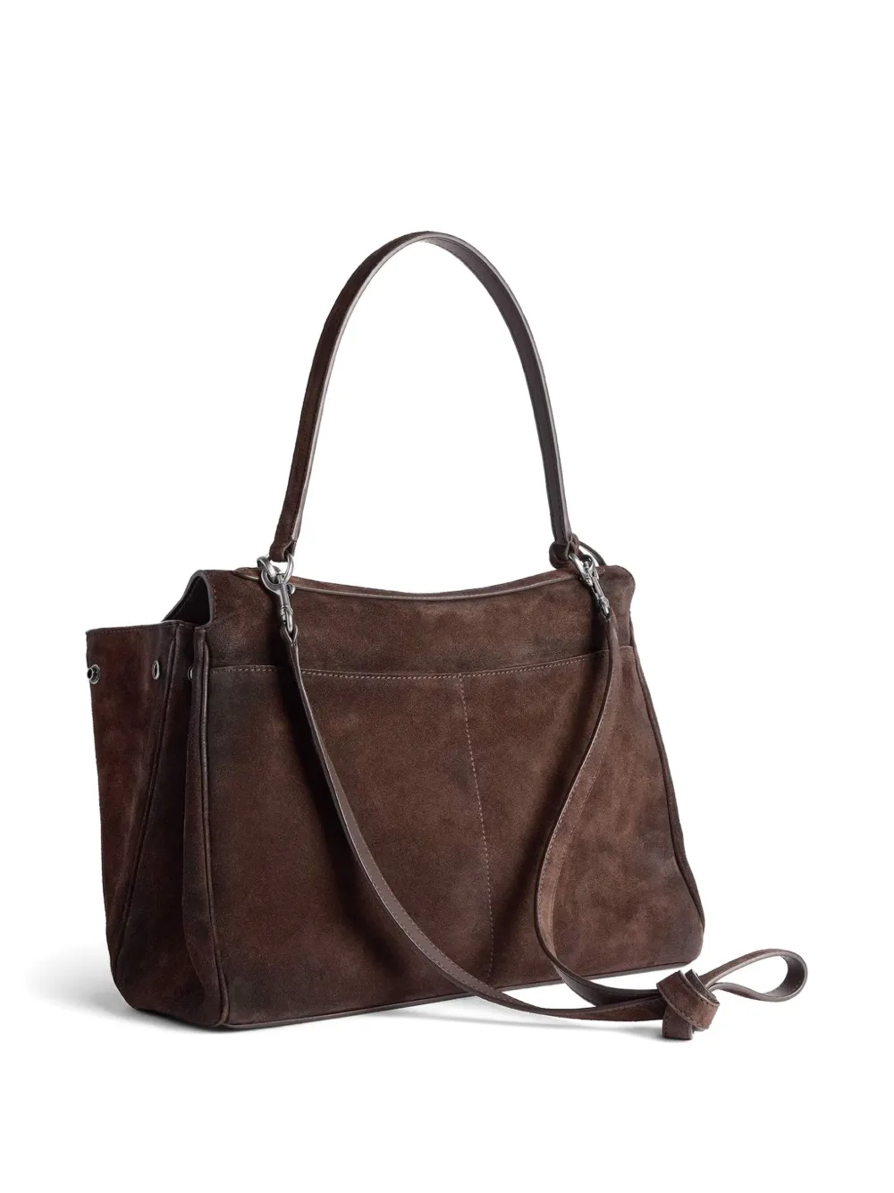 Balenciaga Rodeo suède tas met handgreep Beige