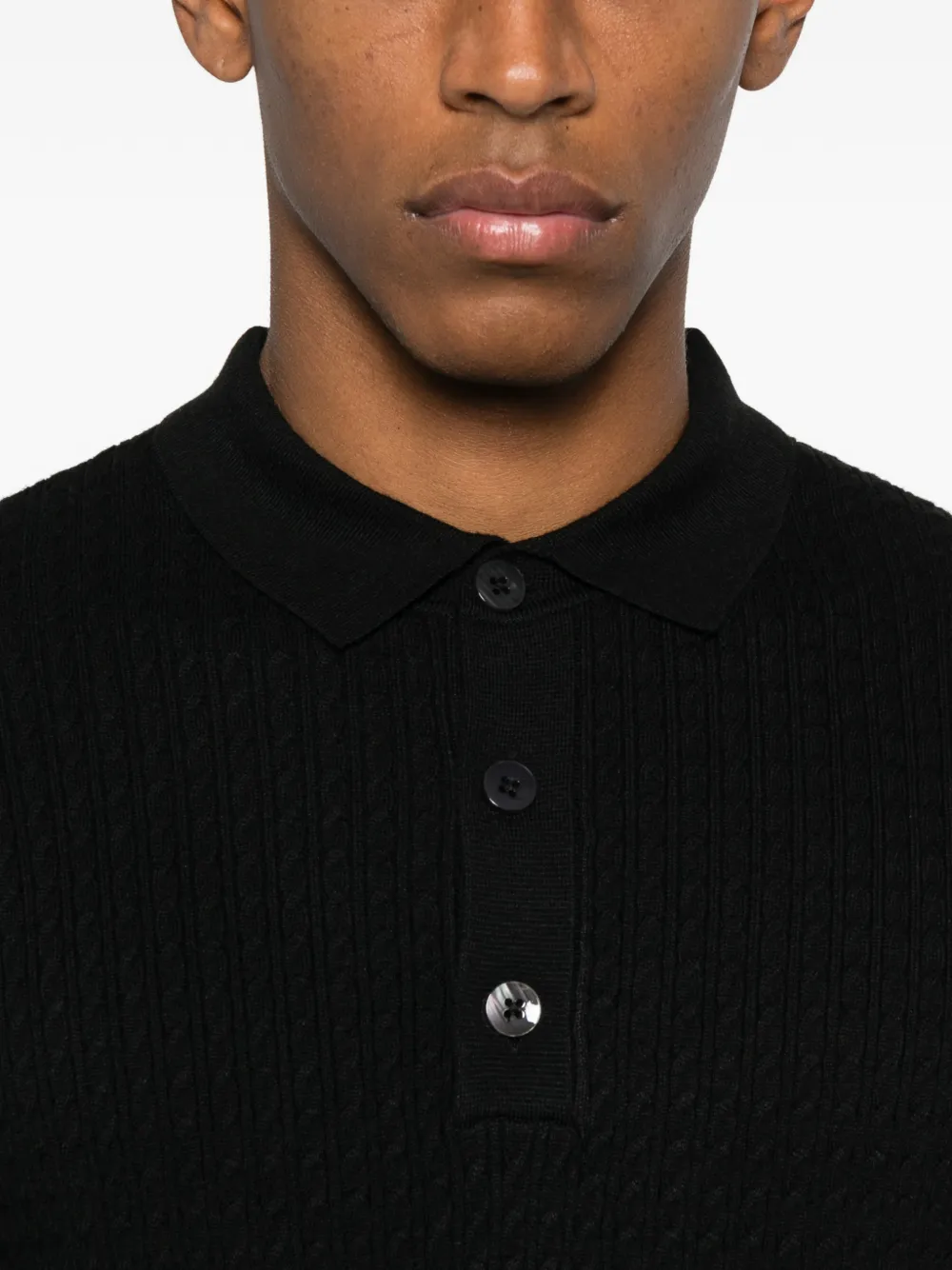 Diktat Button Textured Knitwear In Blue