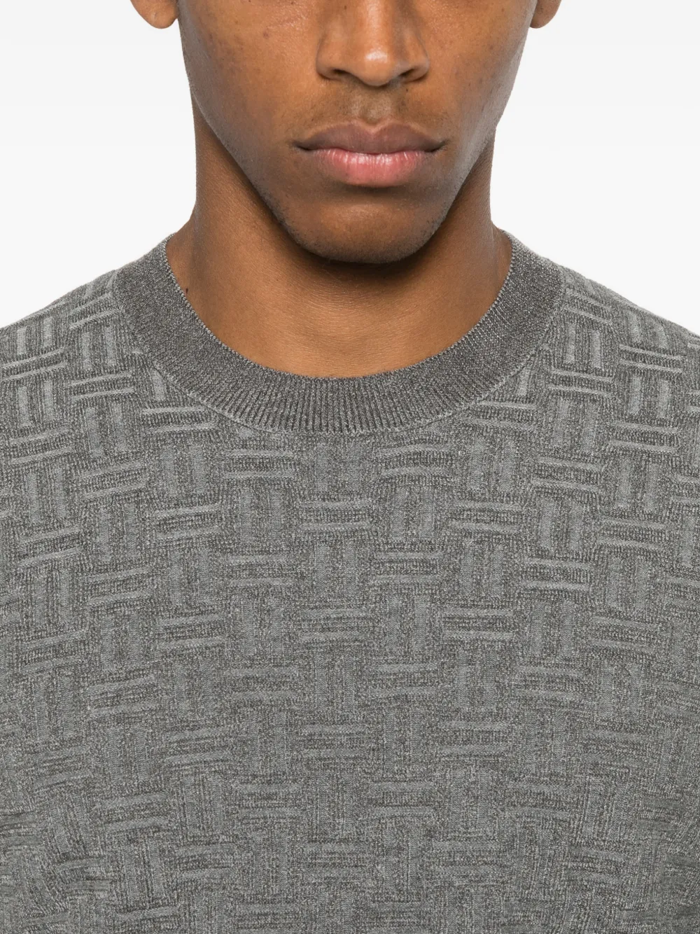 Diktat Crew-neck Sweater In Gray