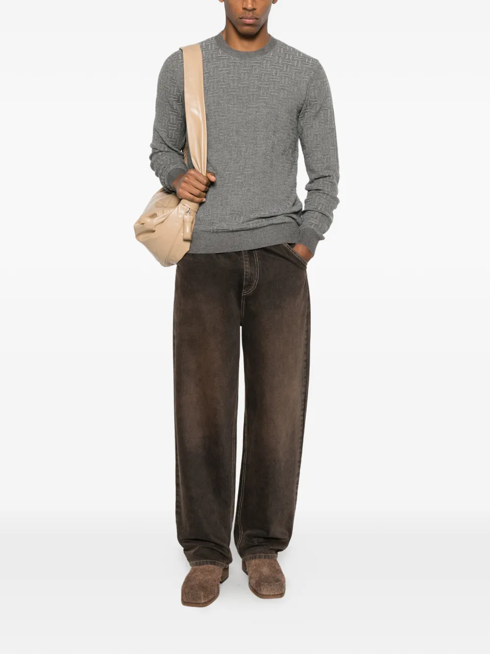 DIKTAT crew-neck sweater - Grijs