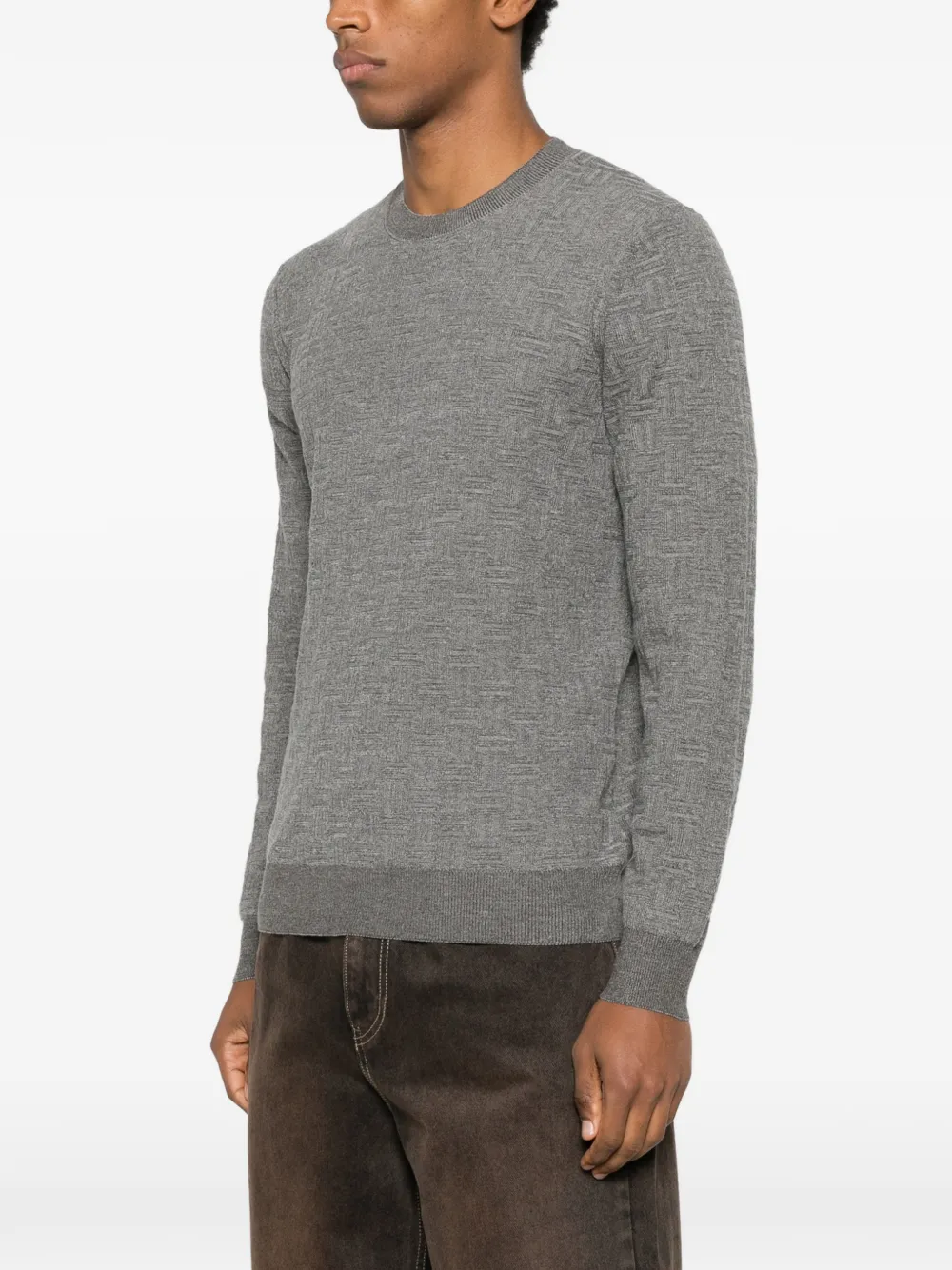 Diktat Crew-neck Sweater In Gray