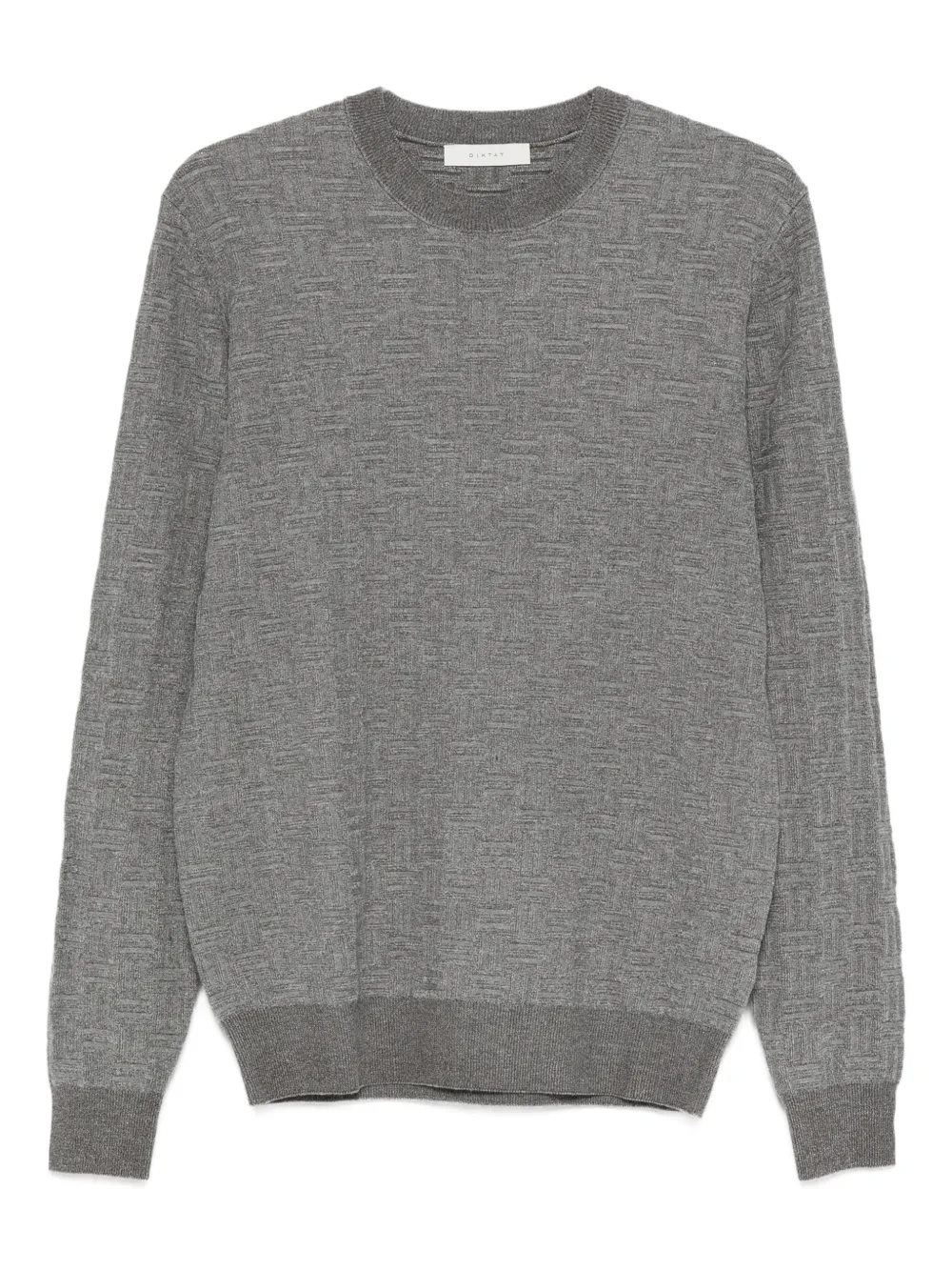 Diktat Crew-neck Sweater In Gray