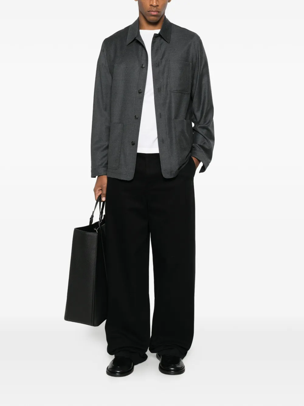 Manuel Ritz patch-pocket shirt jacket | Shirt Jackets | Image 2